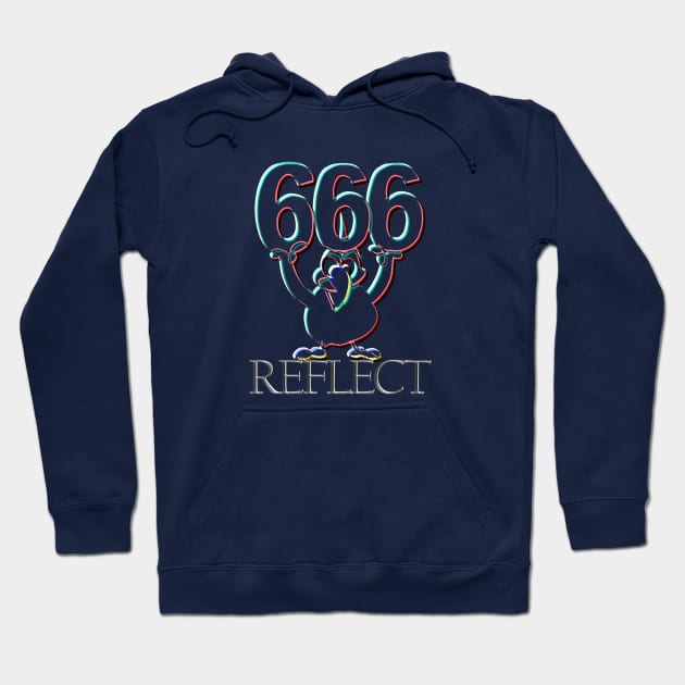 Angel Number 666: REFLECT Hoodie by Angelic Gangster